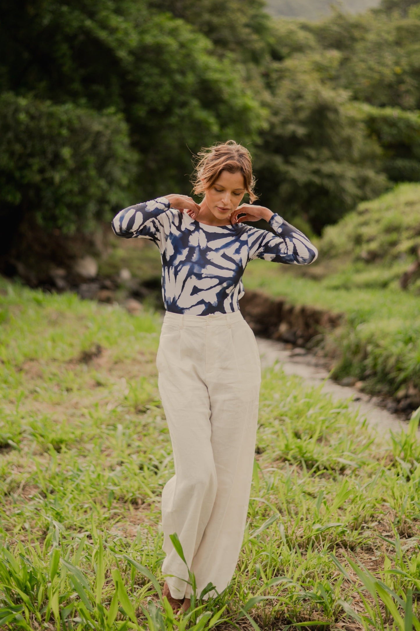 Linen Helge Pants Ivory