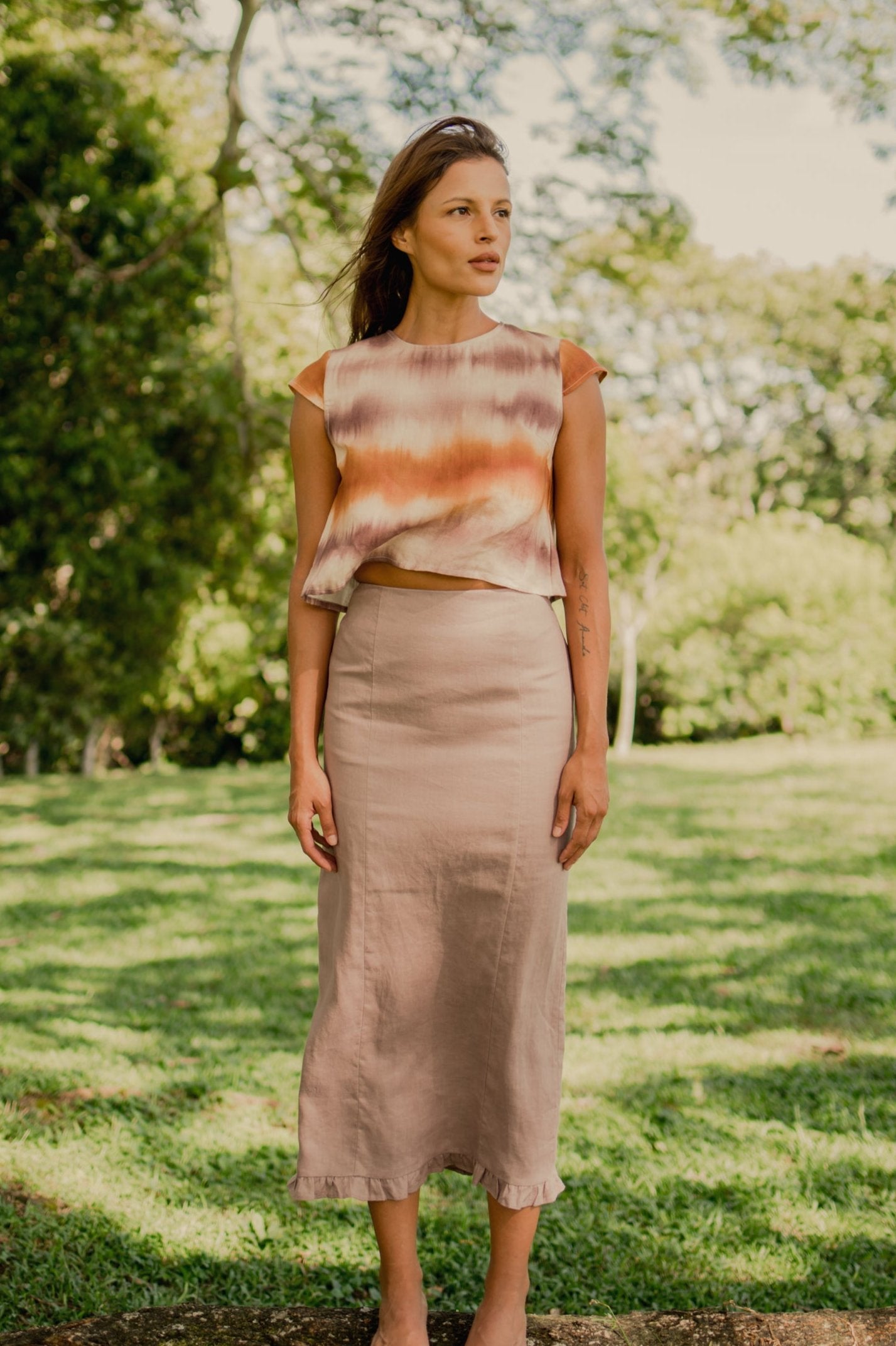 PENCIL SKIRT| MAUVE