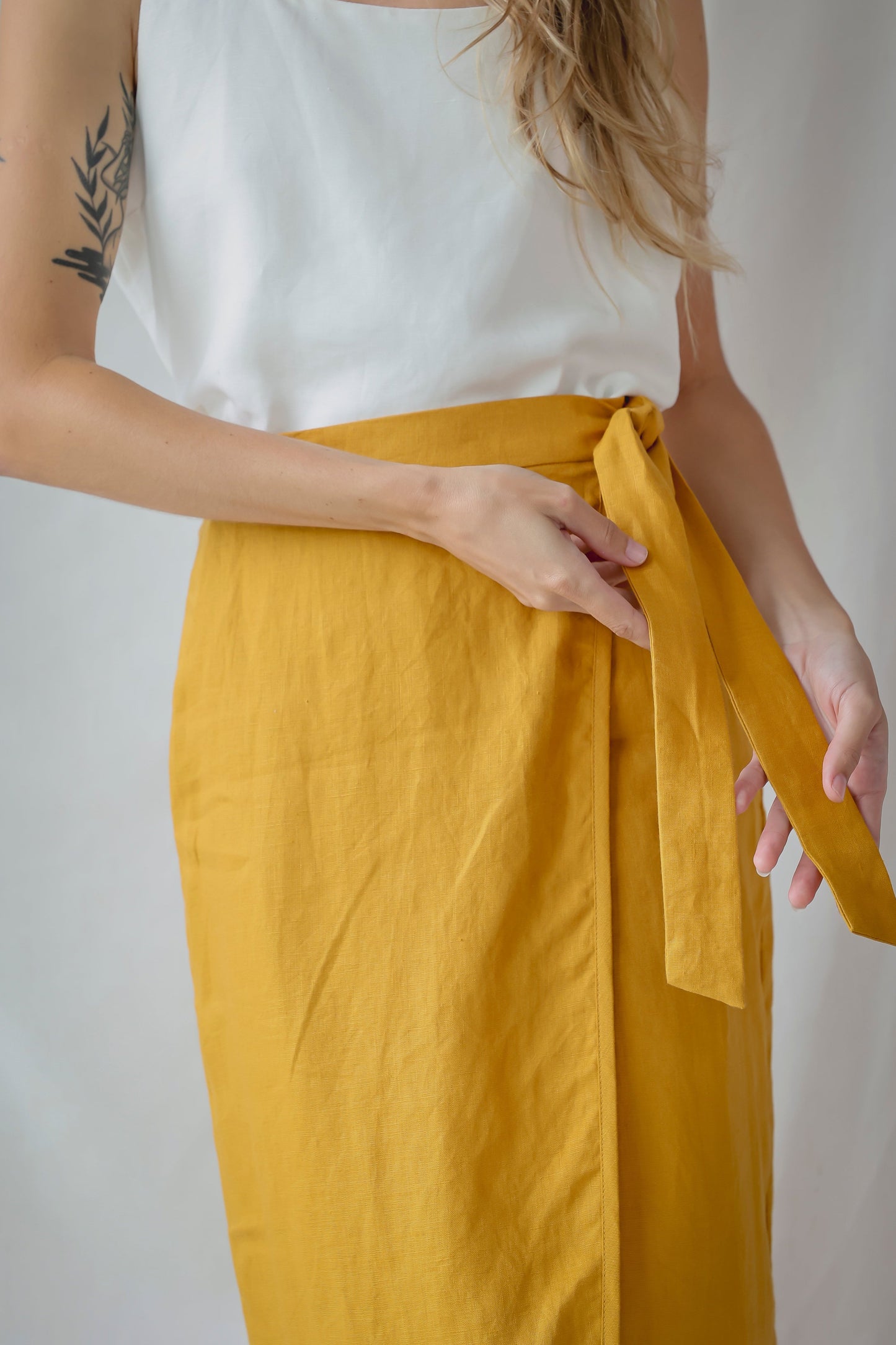 WRAP SKIRT| MARIGOLD