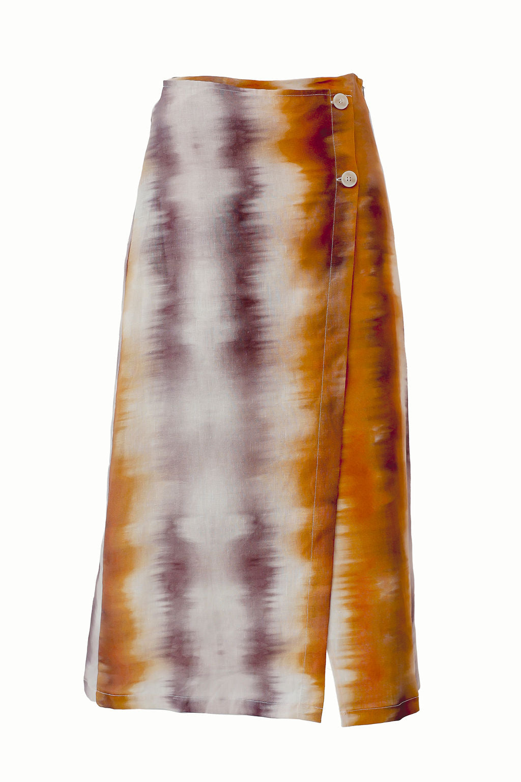 BUTTON SKIRT | TIE-DYE