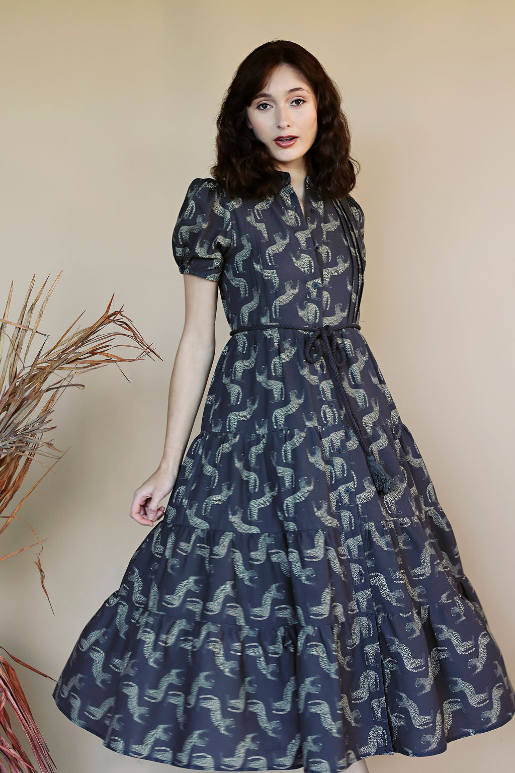 PRINTED SELINA DRESS - JAGUARS