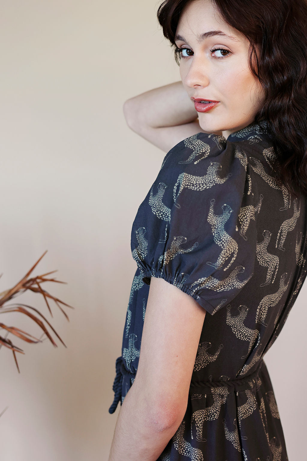 PRINTED SELINA DRESS - JAGUARS