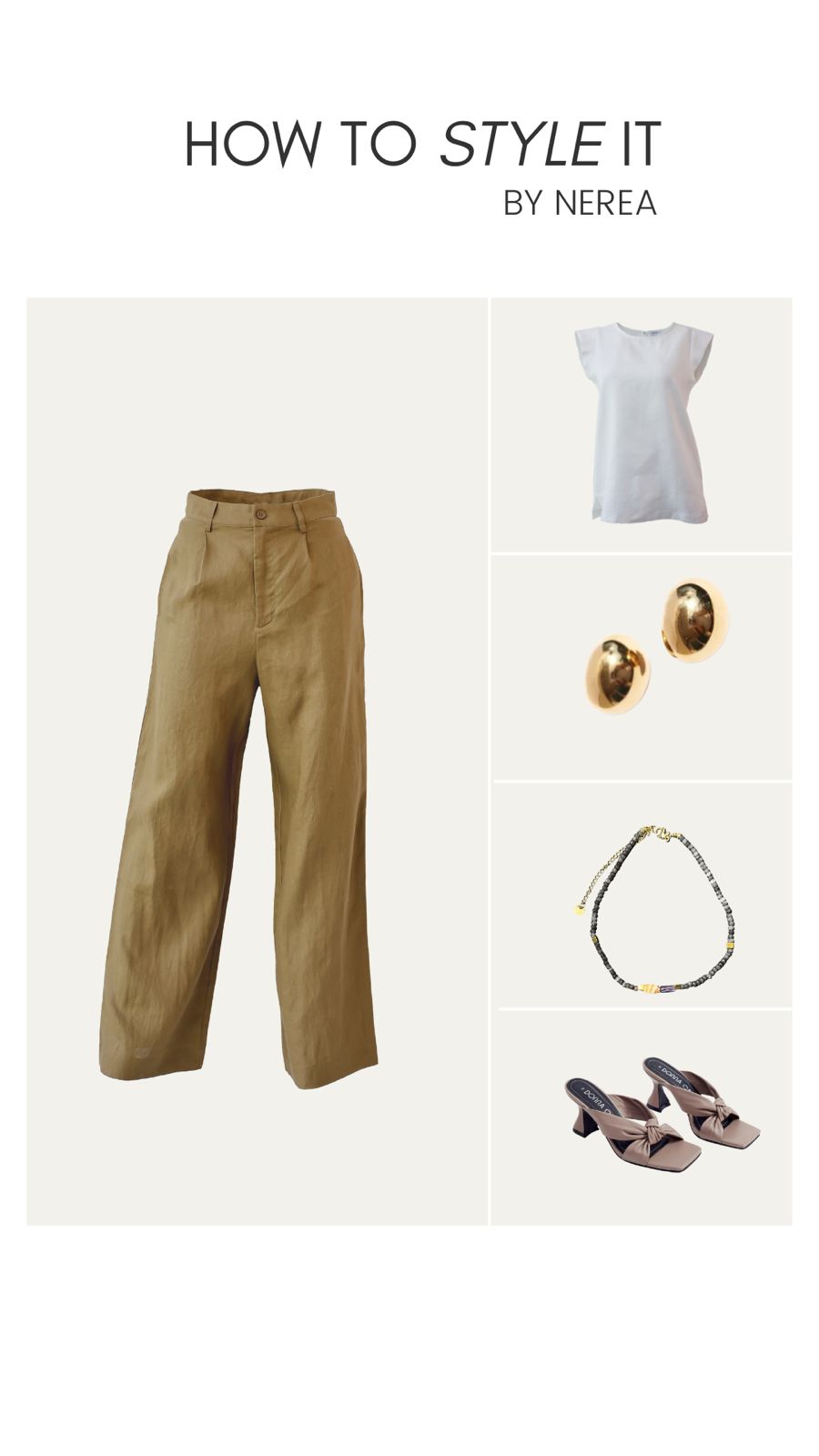 LINEN HELGE PANTS | OLIVE GREEN