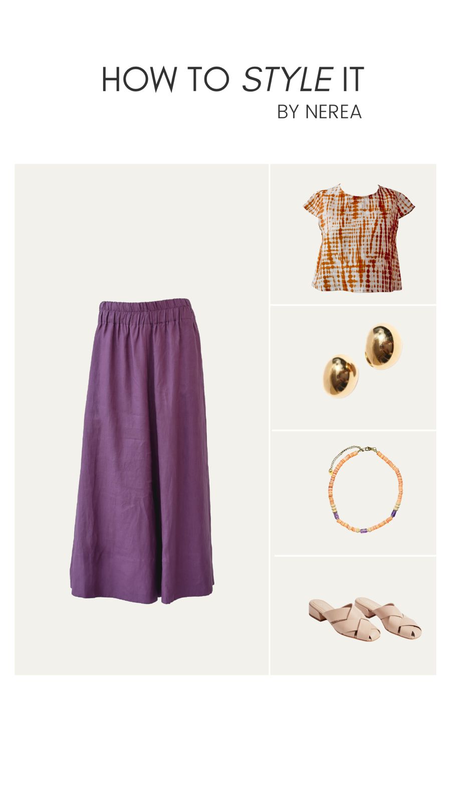 LINEN FEDE PANTS| GRAPE