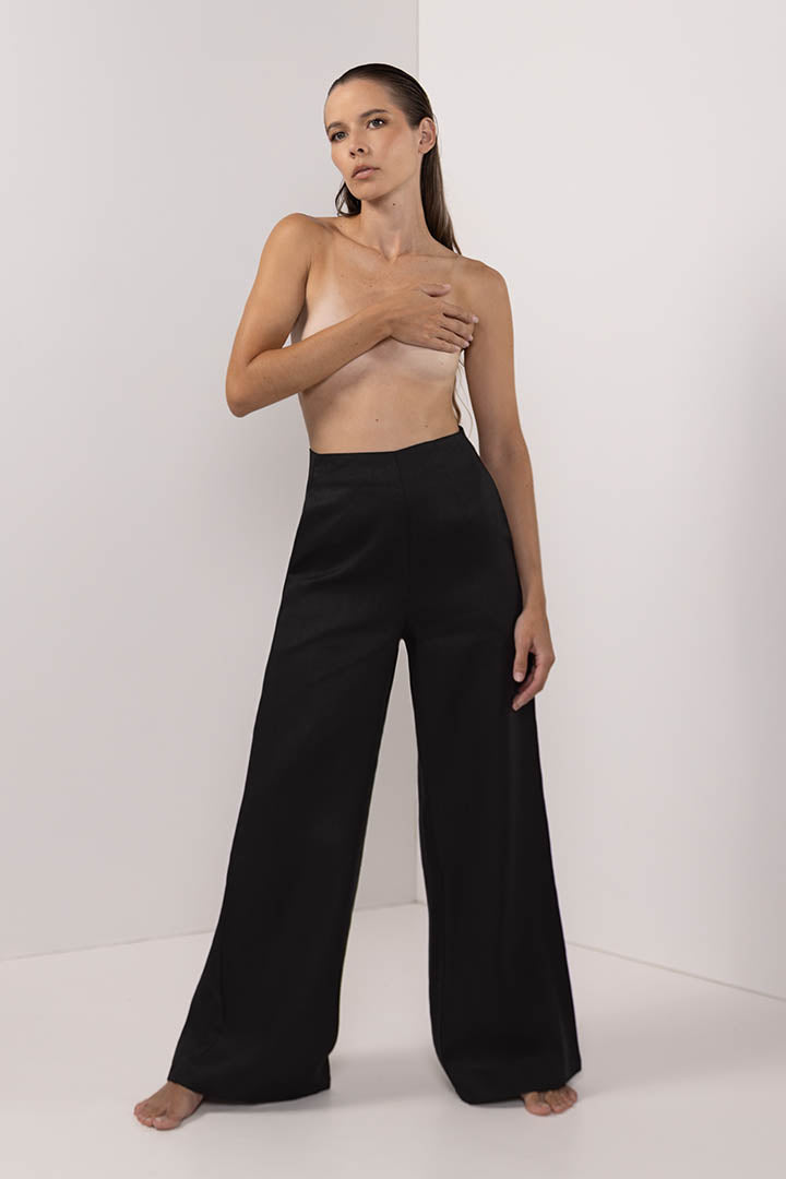 Linen Giulia Pants Black