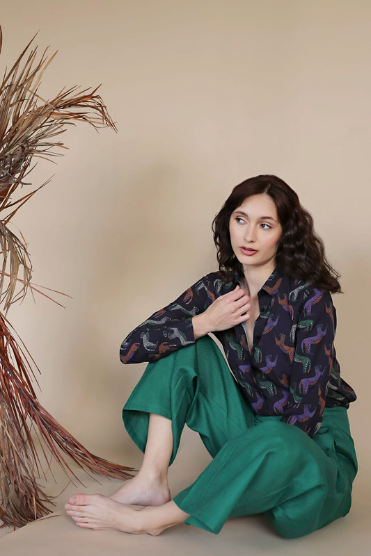 Long Sleeve Blouse Jaguars