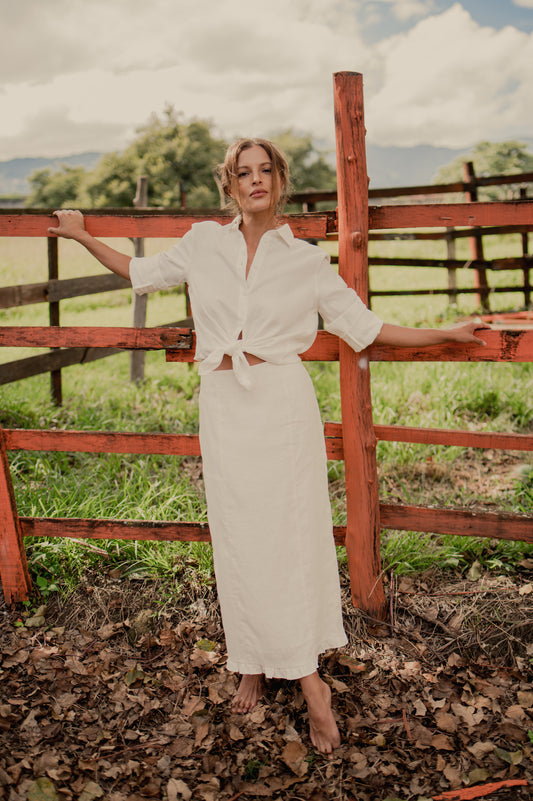 Pencil Skirt Ivory