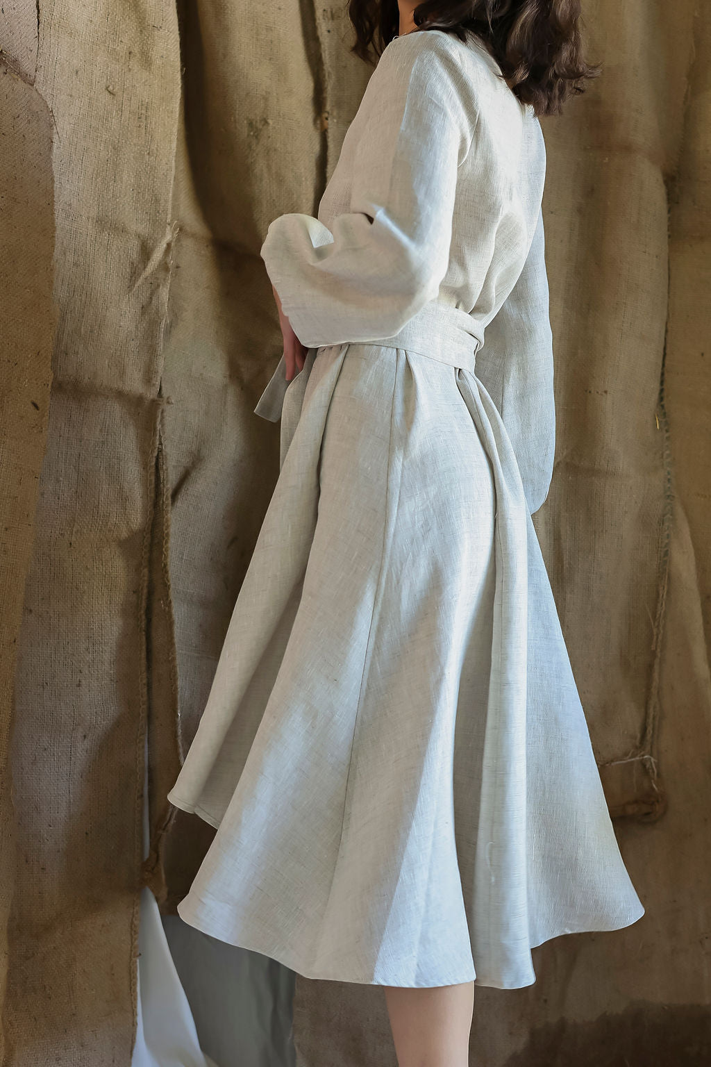 Wrap Dress Beige